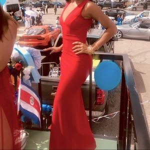 Red prom dress